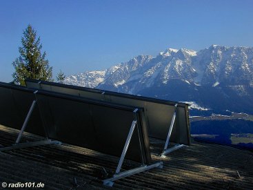 Sonnenkollektor  (click to enlarge - anklicken zum Vergr&ouml;�ern)