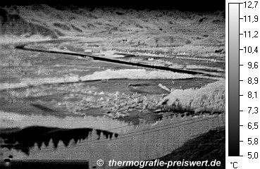 Das Inntal bei Niederndorf / Kufstein, W&auml;rmebild